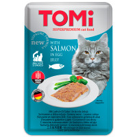 TOMi Salmon In Egg Jelly вологий корм для котів з лососем 100 гр
