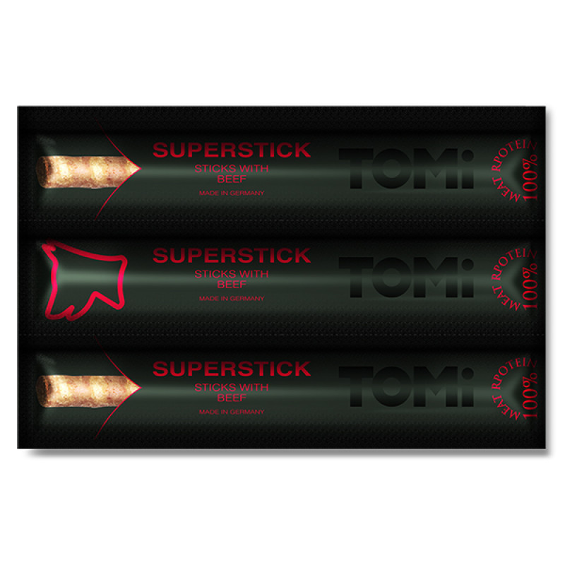 TOMi Sticks Dog Beef ласощі для котів з яловичиною 3 шт х 10 гр