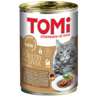 TOMi Рoultry Liver вологий корм для котів з птахом та печінкою 400 гр