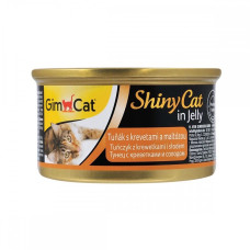 GimCat Shiny Cat влажный корм для котов с креветками и солодом, 70 гр