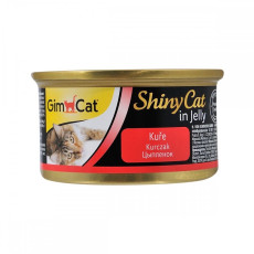 GimCat Shiny Cat Filet влажный корм с курицей для котов, 70 гр