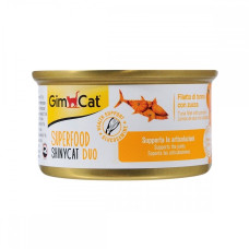 GimCat Shiny Cat Superfood влажный корм для котов с тунцом и тыквой, 70 гр