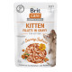 Brit Care Cat Fillets in Gravy влажный корм для котят с лососем, 85 гр - фото 1