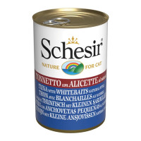 Schesir Tuna With Whitebaits вологий корм для котів з тунцем, анчоусами та рисом, 140 гр