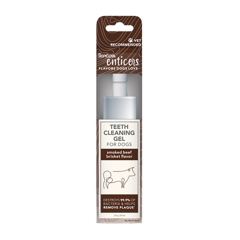 TropiClean Enticers гель для догляду за зубами собак зі смаком яловичої грудинки, 59 мл