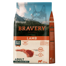 Bravery Adult Large & Medium Lamb сухий корм з ягнятком для собак середніх та великих порід 12 кг