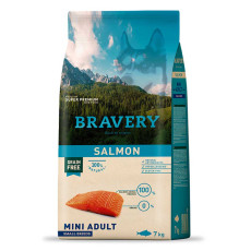 Bravery Mini Adult Salmon сухий корм з лососем для дорослих собак малих порід 7 кг
