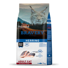 Bravery Cat Adult Sterilized Herring сухой корм с сельдью для стерилизованных котов 7 кг