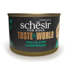 Schesir Taste The World Chicken Carbonara  влажный корм с курицей и карбонарой для собак, 150 гр