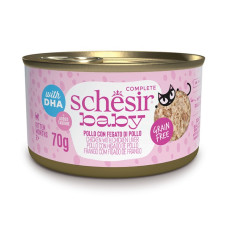 Schesir Ваву Chicken With Liver вологий корм з куркою для кошенят, 70 гр