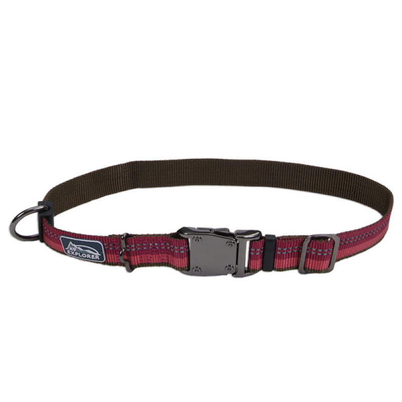 Coastal K9 Explorer Collar нашийник світловідбивний для собак, 30-46 см, червоний