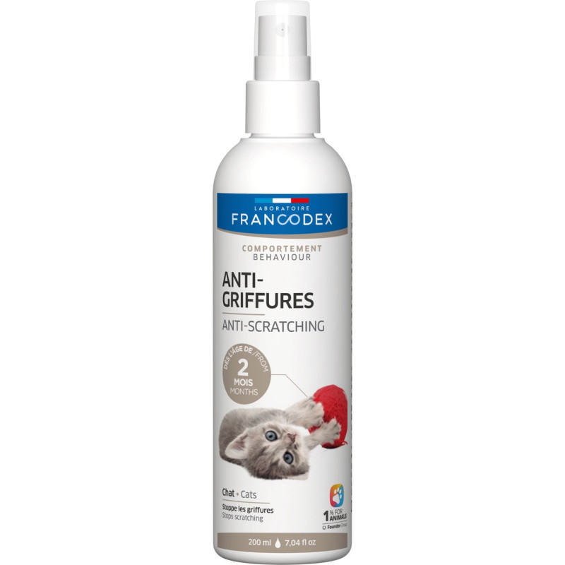 Francodex Anti-Scratch Kitten Spray спрей для защиты от царапания для кошек 200 мл