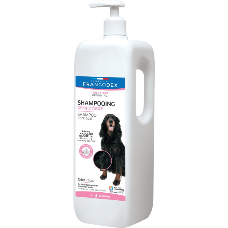 Francodex Black Coat Shampoo Dog шампунь для собак с черной шерстью, 1 л