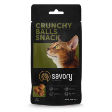 Savory Cats Snacks Crunchy Balls ласощі для котів з котячою м'ятою, 60 гр