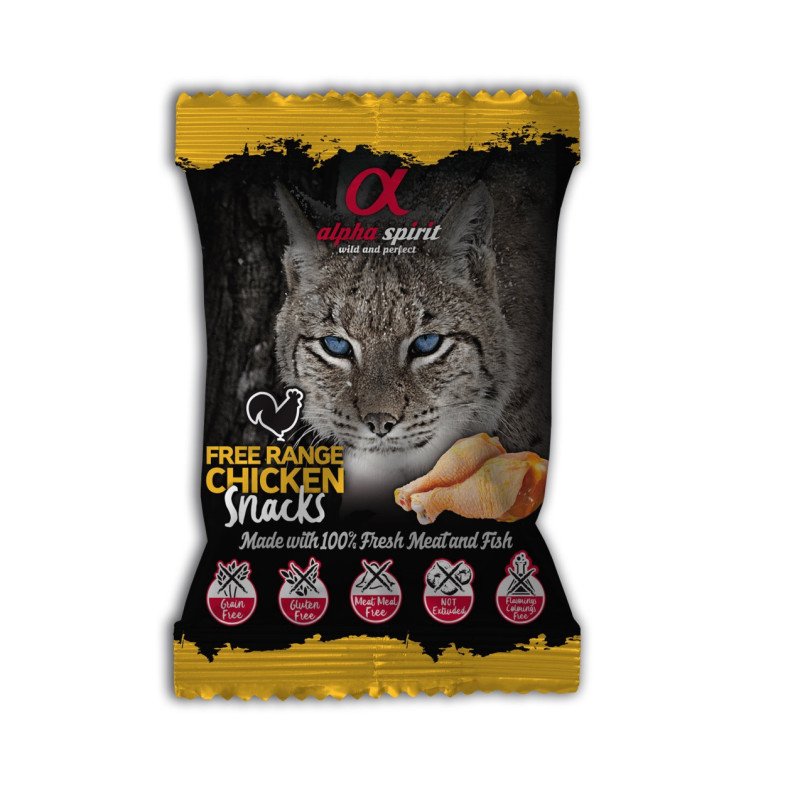 Alpha Spirit Free Range Chicken Snacks for Cat ласощі для котів з куркою 50 гр