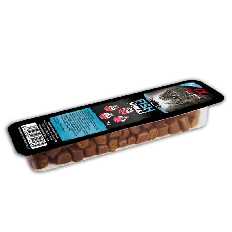 Alpha Spirit Fish Snacks for Cats лакомство для кошек с рыбой 35 гр
