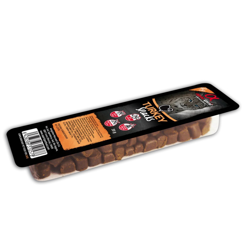 Alpha Spirit Turkey Snacks for Cats ласощі для котів з індичкою 35 гр