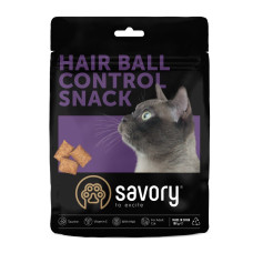 Savory Cats Snacks Pillows Hair Ball Control ласощі для котів для виведення шерсті, 180 гр