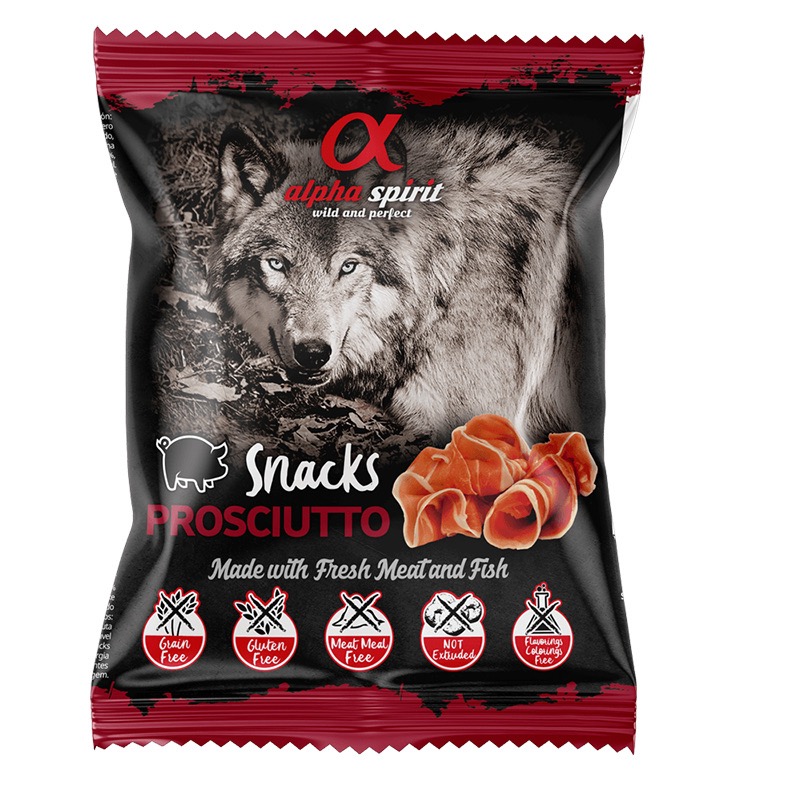 Alpha Spirit Prosciutto Snacks for Dogs лакомство для собак с прошуто, 50 гр