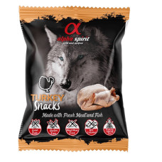 Alpha Spirit Turkey Snacks for Dogs лакомство для собак с индейкой, 50 гр