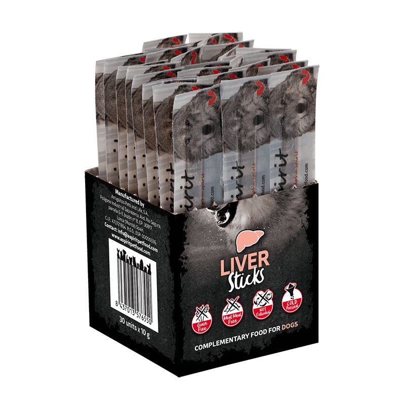 Alpha Spirit Liver Sticks for Dogs лакомство для собак с печенью, 30 шт х 10 гр
