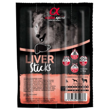 Alpha Spirit Liver Sticks for Dogs лакомство для собак с печенью, 4 шт х 10 гр