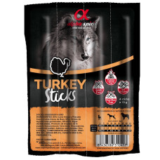 Alpha Spirit Turkey Sticks for Dogs лакомство для собак с индейкой, 4 шт х 10 гр