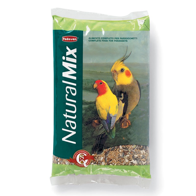 Padovan Naturalmix Parrocchetti корм для средних попугаев, 850 гр