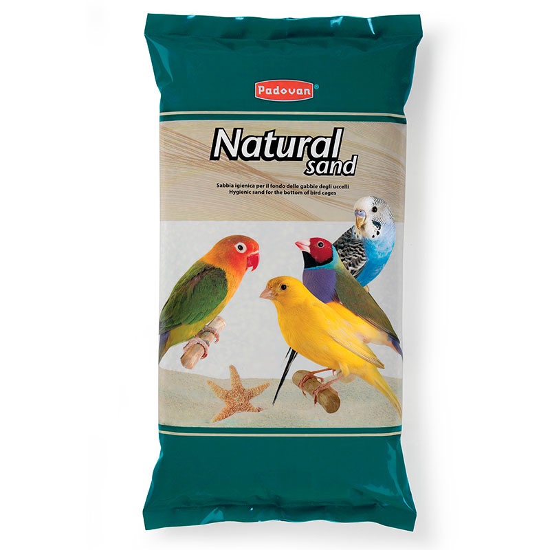 Padovan Natural Sand кварцовий наповнювач для птахів 5 кг