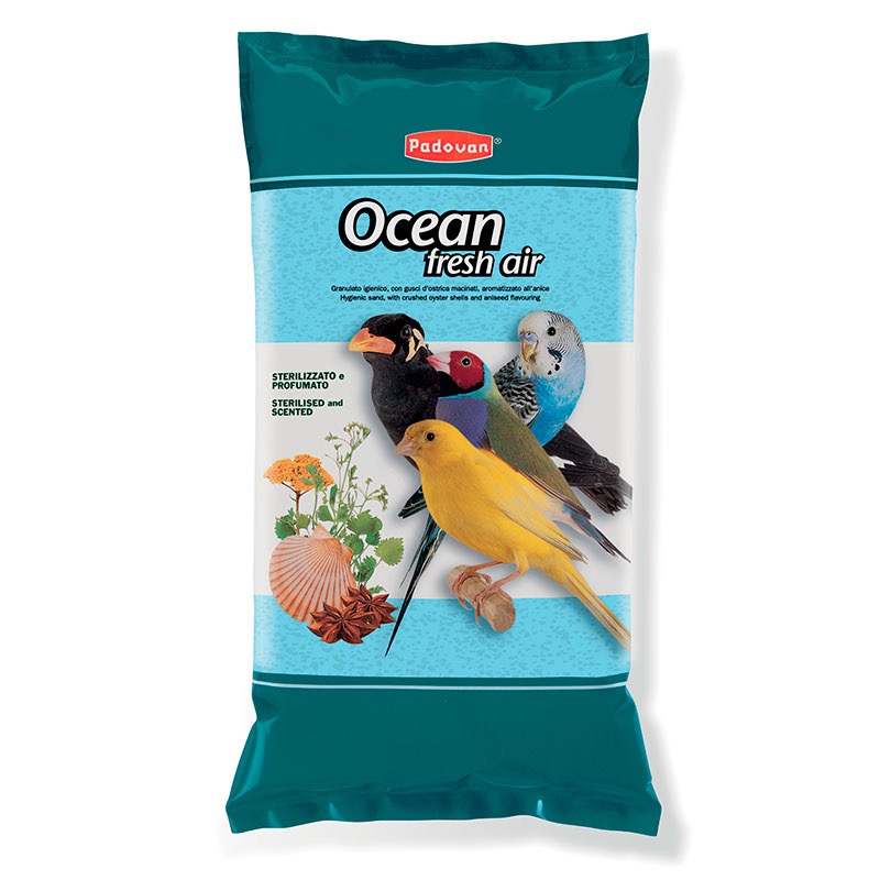 Padovan Ocean Fresh Air кварцевый наполнитель для птиц 5 кг