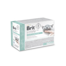 Brit VD Urinary and Stress Relief вологий корм з індичкою для котів із захворюваннями сечових шляхів, 12 шт х 85 гр