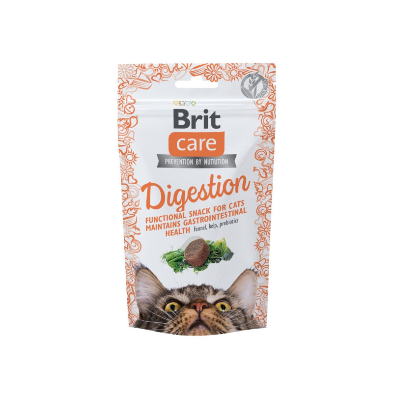 Brit Care Cat Snack Digestion ласощі для котів для чутливого травлення, 50 гр
