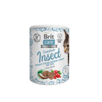 Brit Care Cat Snack Superfruits Insect Hypoallergenic гипоаллергенное лакомство для кошек, 100 гр