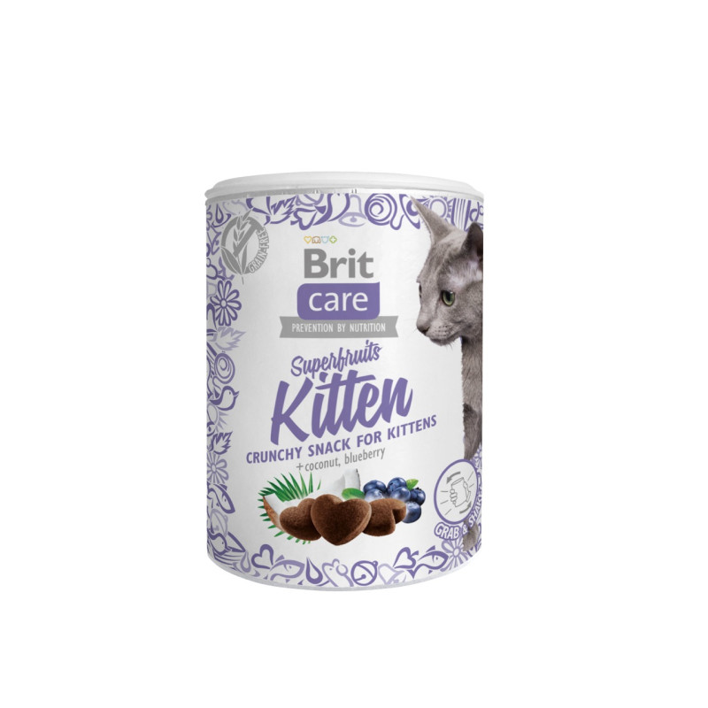 Brit Care Cat Snack Superfruits Kitten ласощі для кошенят з куркою, 100 гр