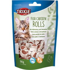 Trixie Premio Fish Chicken Rolls ласощі для котів з куркою та рибою 50 гр
