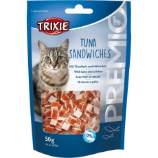 Trixie Premio Tuna Sandwiches ласощі для котів з тунцем та куркою 50 гр