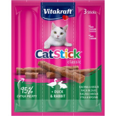 Vitakraft Sticks Rabbit Duck ласощі для котів з кроликом та качкою, 3 шт х 6 гр