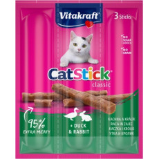 Vitakraft Sticks Rabbit Duck ласощі для котів з кроликом та качкою, 3 шт х 6 гр