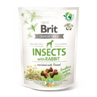 Brit Care Dog Crunchy Cracker Insects ласощі для собак з кроликом та білком комах, 200 гр