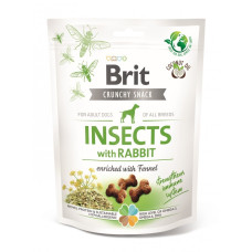 Brit Care Dog Crunchy Cracker Insects ласощі для собак з кроликом та білком комах, 200 гр