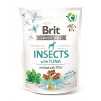 Brit Care Dog Crunchy Cracker Insects лакомство для собак с тунцем и белком насекомых, 200 гр