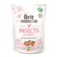 Brit Care Crunchy Cracker Puppy Insects лакомство для щенков с белком насекомых, 200 гр