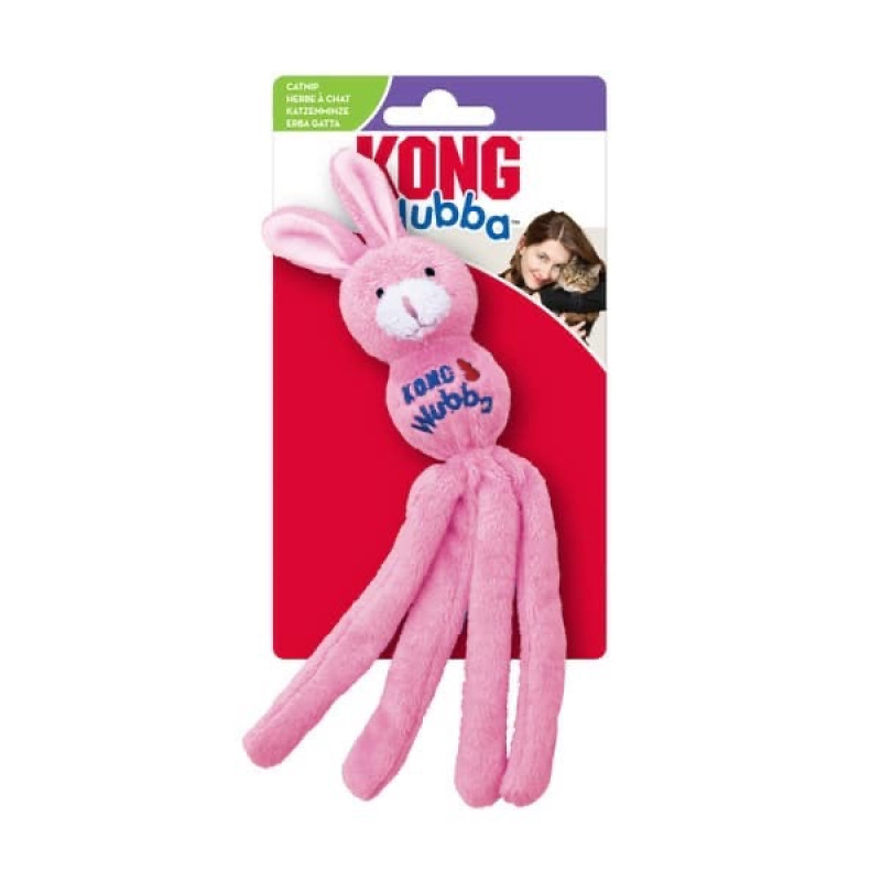 Kong Wubba Bunny игрушка для котов, 20 см