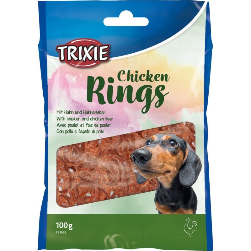 Trixie Chicken Rings лакомство для собак с курицей, 100 гр