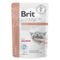 Brit VD Cat Renal вологий корм для котів із захворюваннями нирок, 85 гр