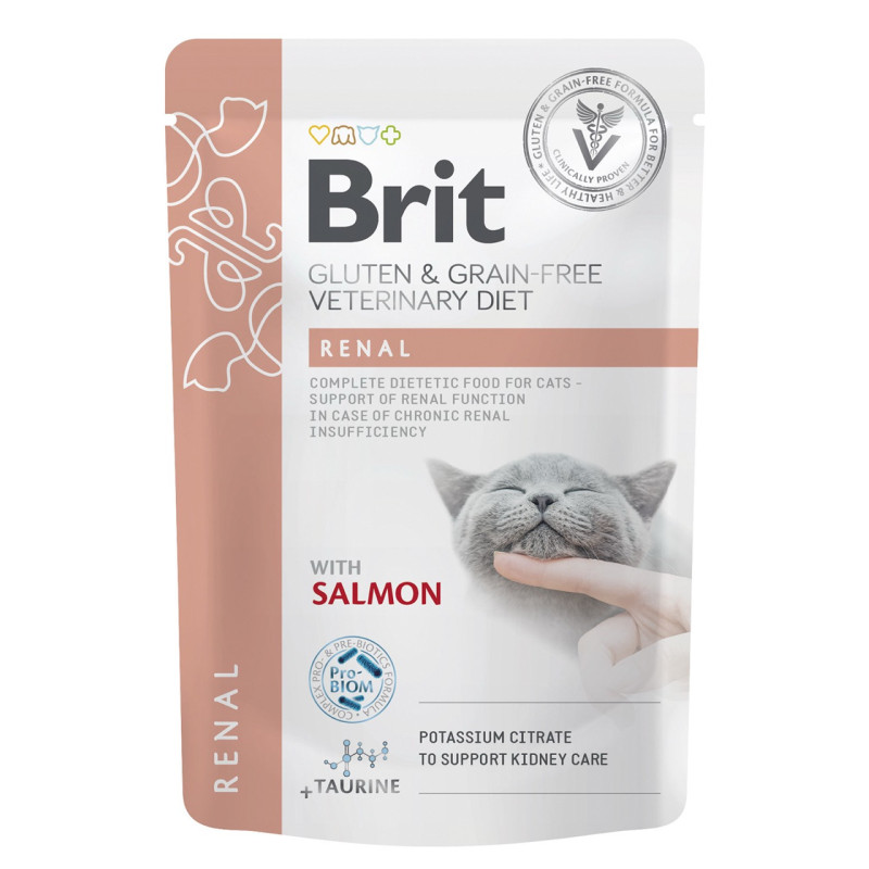 Brit VD Cat Renal влажный корм для котов с заболеваниями почек, 85 гр