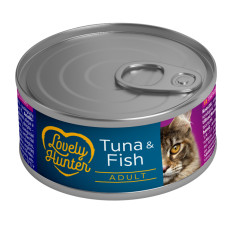Lovely Hunter Adult cats with Tuna and Fish вологий корм з тунцем та рибою для котів 85 гр