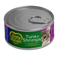 Lovely Hunter Adult cats with Tuna and Shrimp вологий корм з тунцем та креветками для котів 85 гр