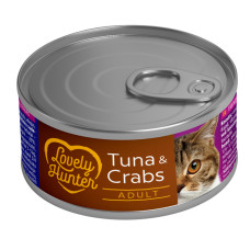 Lovely Hunter Adult cats with Tuna and Crab влажный корм с тунцом и крабом для котов 85 гр