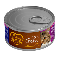 Lovely Hunter Adult cats with Tuna and Crab влажный корм с тунцом и крабом для котов 85 гр